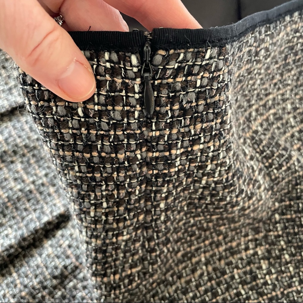 ELIE TAHARI Vintage Wool Tweed Skirt Size 8 - Picture 4 of 8